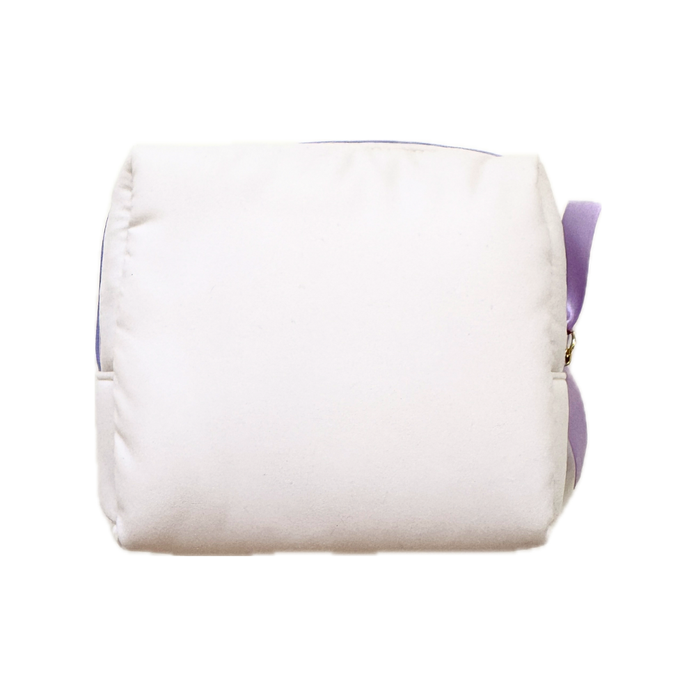 Snoopy Soft Lavender Plush Bow Pouch