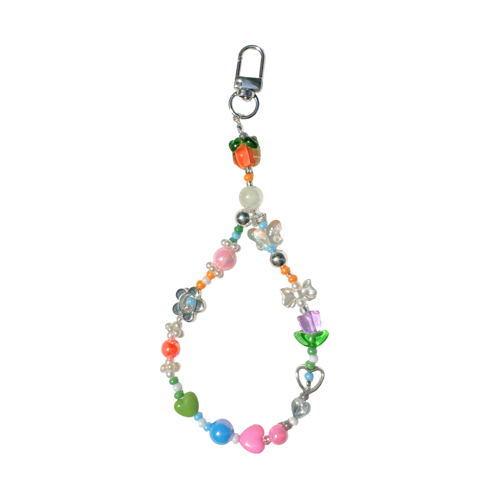 Fall Garden Party Beaded Bag Charm