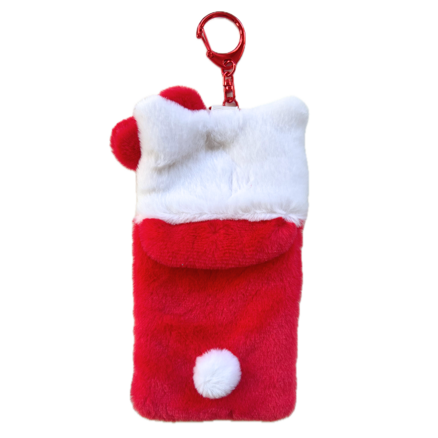 hello kitty plush ID badge holder keychain backside