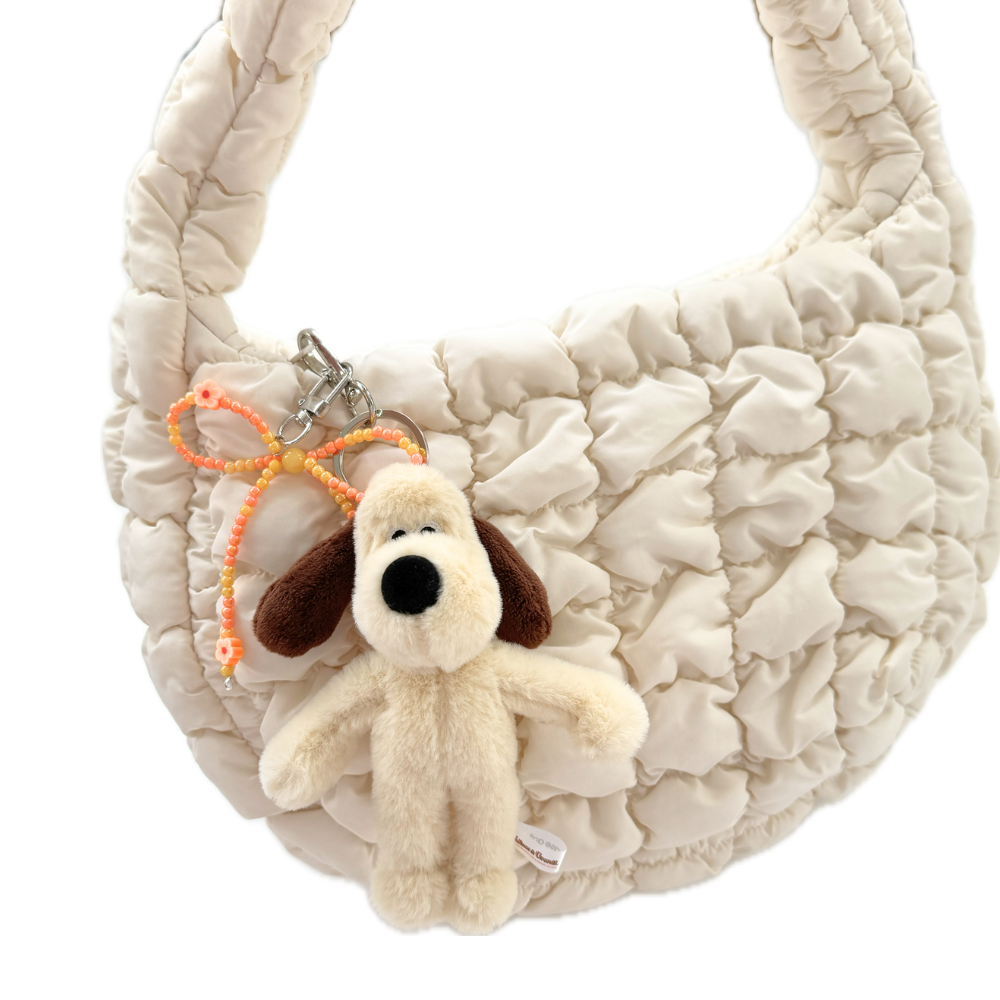 Wallace & Gromit Bag Charm Keychain on purse