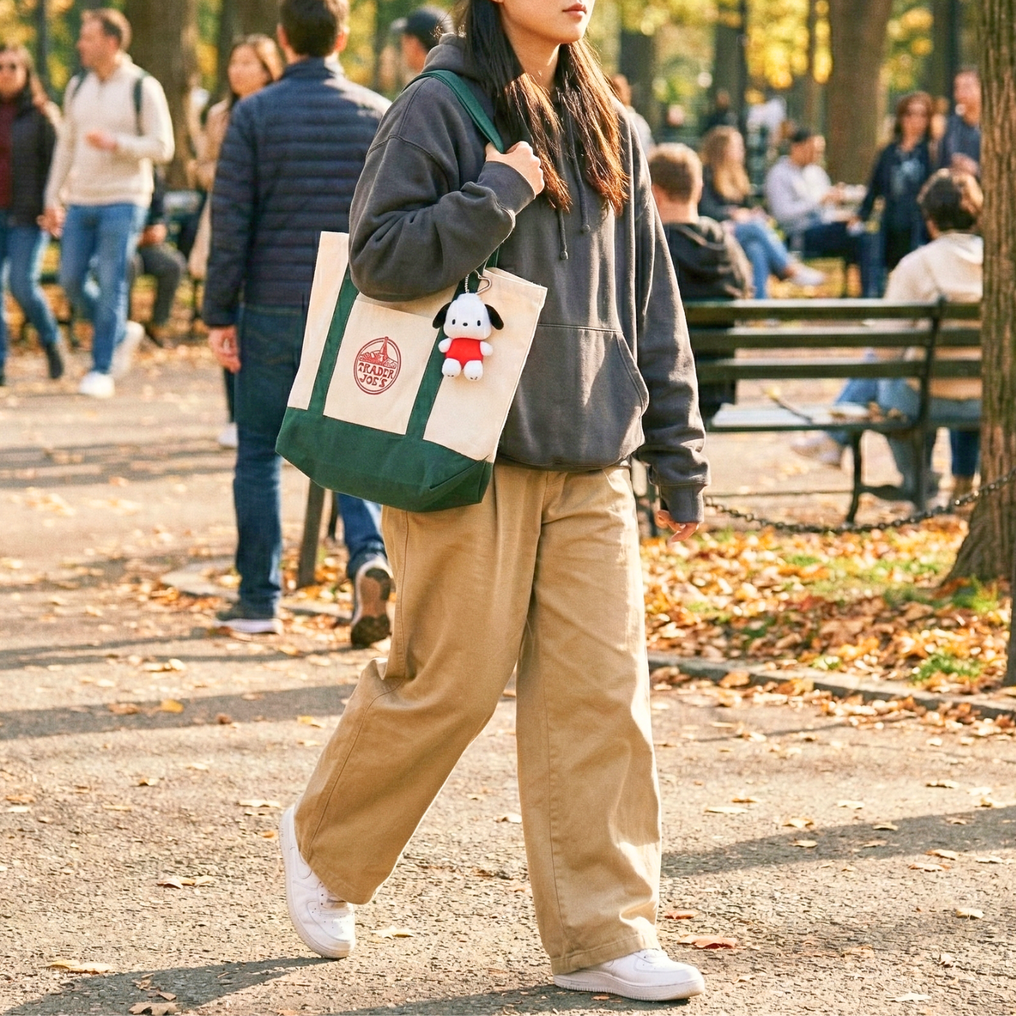 Pochacco Plush Heart Carabiner Bag Charm - Sanrio Mini Mascot Pochacco KeyRing