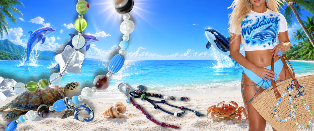 Summer Beach Vacation Bag Charms