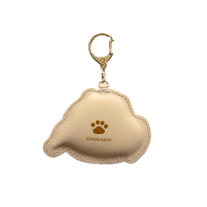 Mofusand Strawberry Shortcake Embroidered Keychain Bag Charm – Beige
