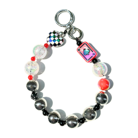 Life's a Gamble Beaded Bag Charm
