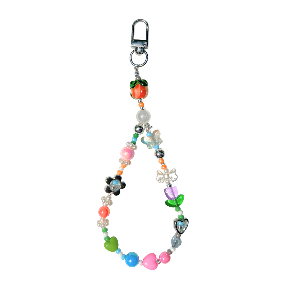 Fall Garden Party Beaded Bag Charm