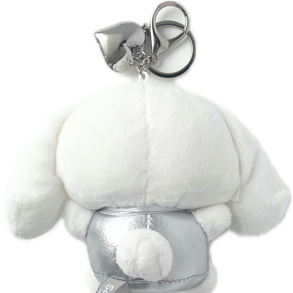 Y2K Silver Cinnamoroll Large Plush Keychain Bag Charm