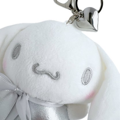 Y2K Silver Cinnamoroll Large Plush Keychain Bag Charm