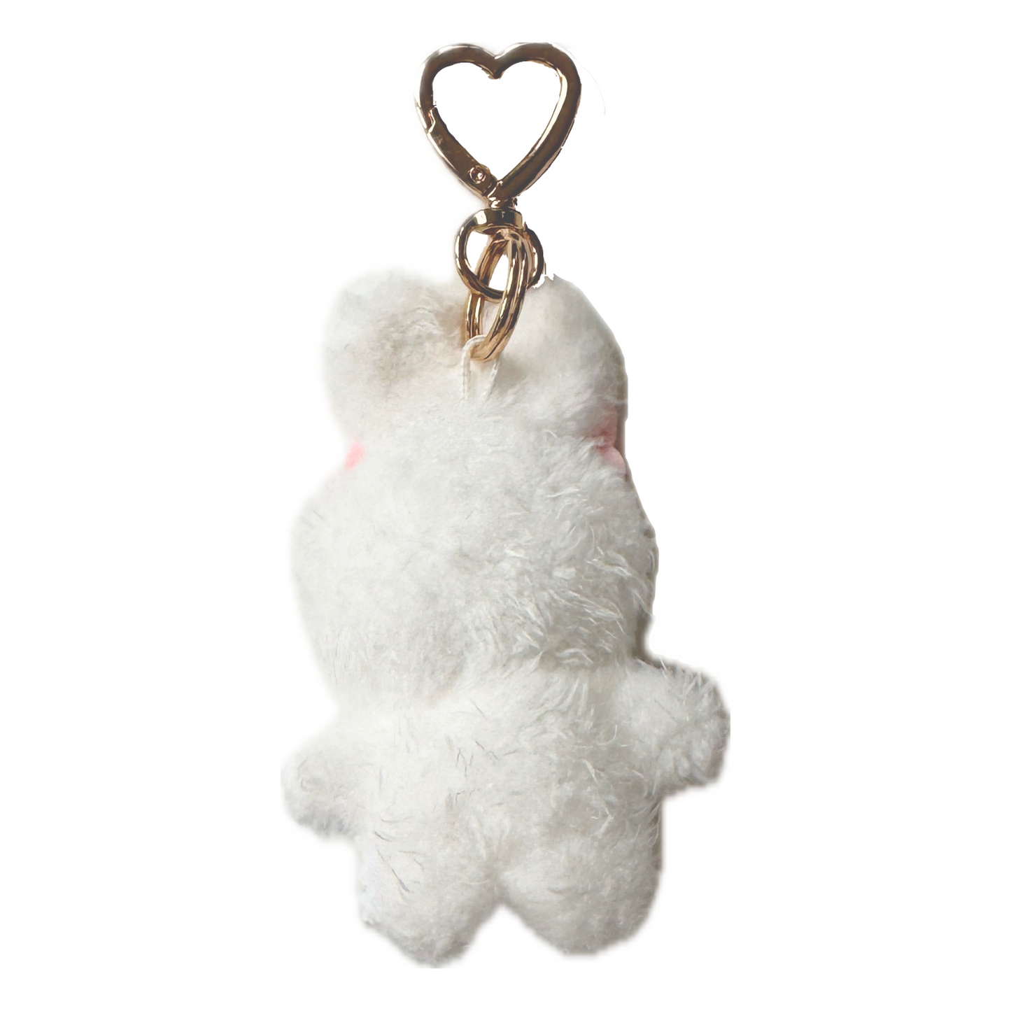 Esther Bunny heart keychain back