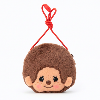 Monchhichi Plush Bag Charm – Japanese Kawaii Monkey Zippered Pouch