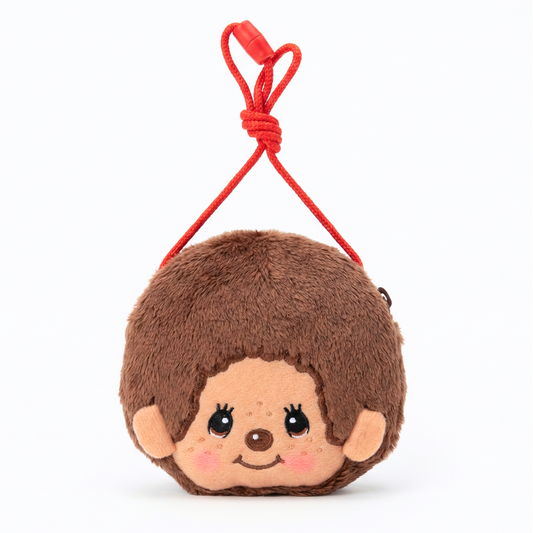 Monchhichi Plush Bag Charm – Japanese Kawaii Monkey Zippered Pouch