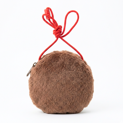Monchhichi Plush Bag Charm – Japanese Kawaii Monkey Zippered Pouch