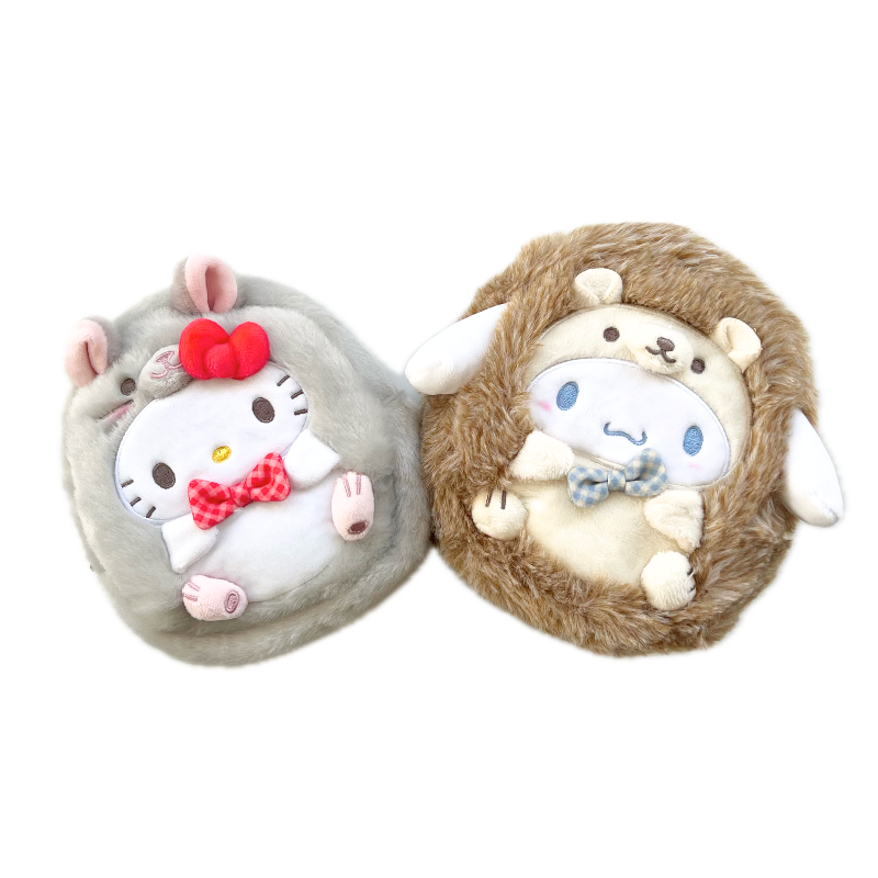 Hello Kitty & Cinnamoroll plush fauna friends pouch