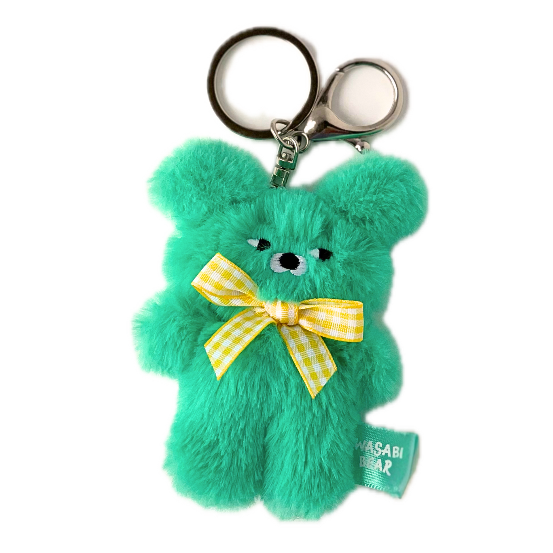 Side-Eye Wasabi Bear Bright Green Plush Bag Charm Keychain – Sweet Side-Eye Wasabi Bear Bright Green Plush Bag Charm Keychain – Sweet